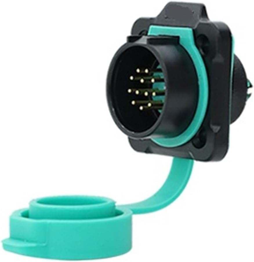 M20 reverse aviation socket 2-3-4 core 5-7-9 pin power square seat quick connector(9 core square socket 5A200V)