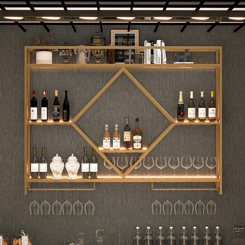 Présentoir de rangement multifonctionnel pour vin et verres suspendus - 8