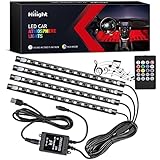Nilight 48 LEDs DC 5V Multicolor Music Car Strip...