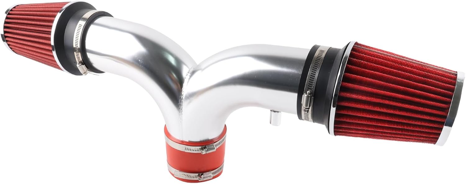 Dual Twin Ram Cold Air Intake System Compatible With 01-04 Chevy Corvette C5 5.7L V8