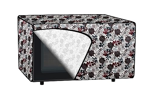 Image of The Furnishing Tree PVC Waterproof Microwave Oven Cover Compatible for Panasonic 20 L Convection NN-CT265MFDG Traditional Pattern Cream