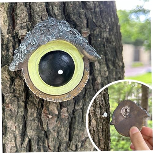 Mangeoire à oiseaux visage d'arbre en résine extérieure - 3