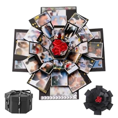 Caja Sorpresa Regalo, Explosion Box, DIY Álbum Explosión, Caja de Regalo Explosión Creativa para Navidad Cumpleaños Aniversario Regalo de Boda de San Valentín | Ya disponible en tu tienda friki favorita! En mundofriki.es!