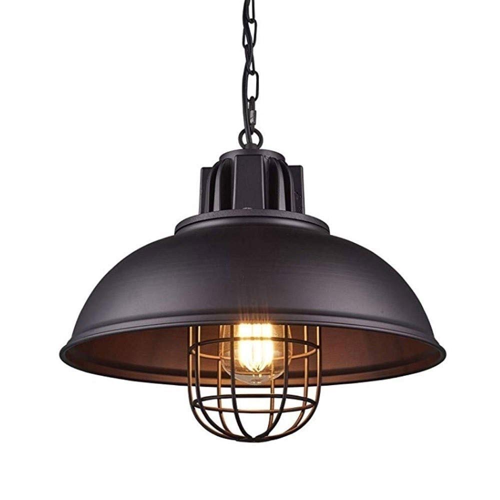 Lustre rétro industriel E27 luminaire suspendu vintage pour ambiance bar et salle à manger loft