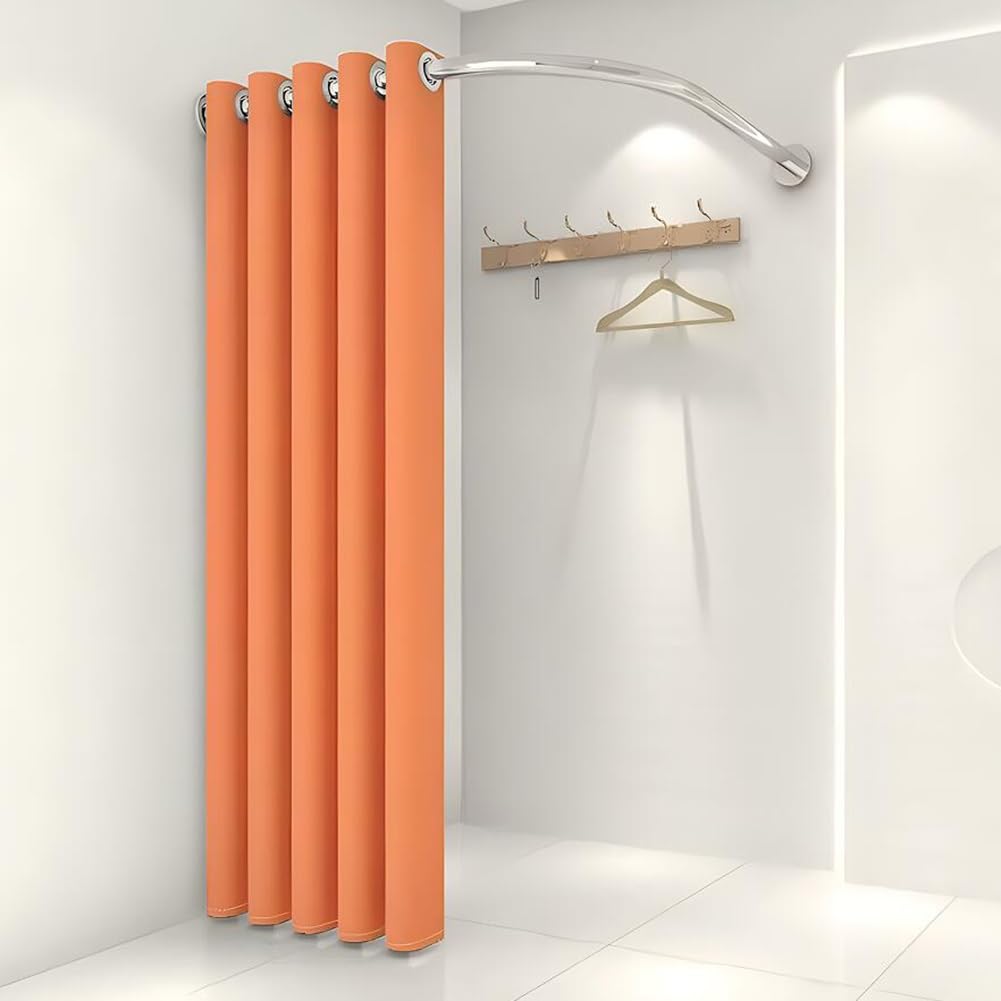 Tabique de acero inoxidable para vestidor, diseño moderno, perfecto para tiendas de ropa y salones, ajuste de esquina, 80 x 80 cm