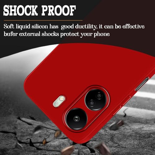 Image of Basic Case for Mi Redmi 13C 4G (Silicone Red)