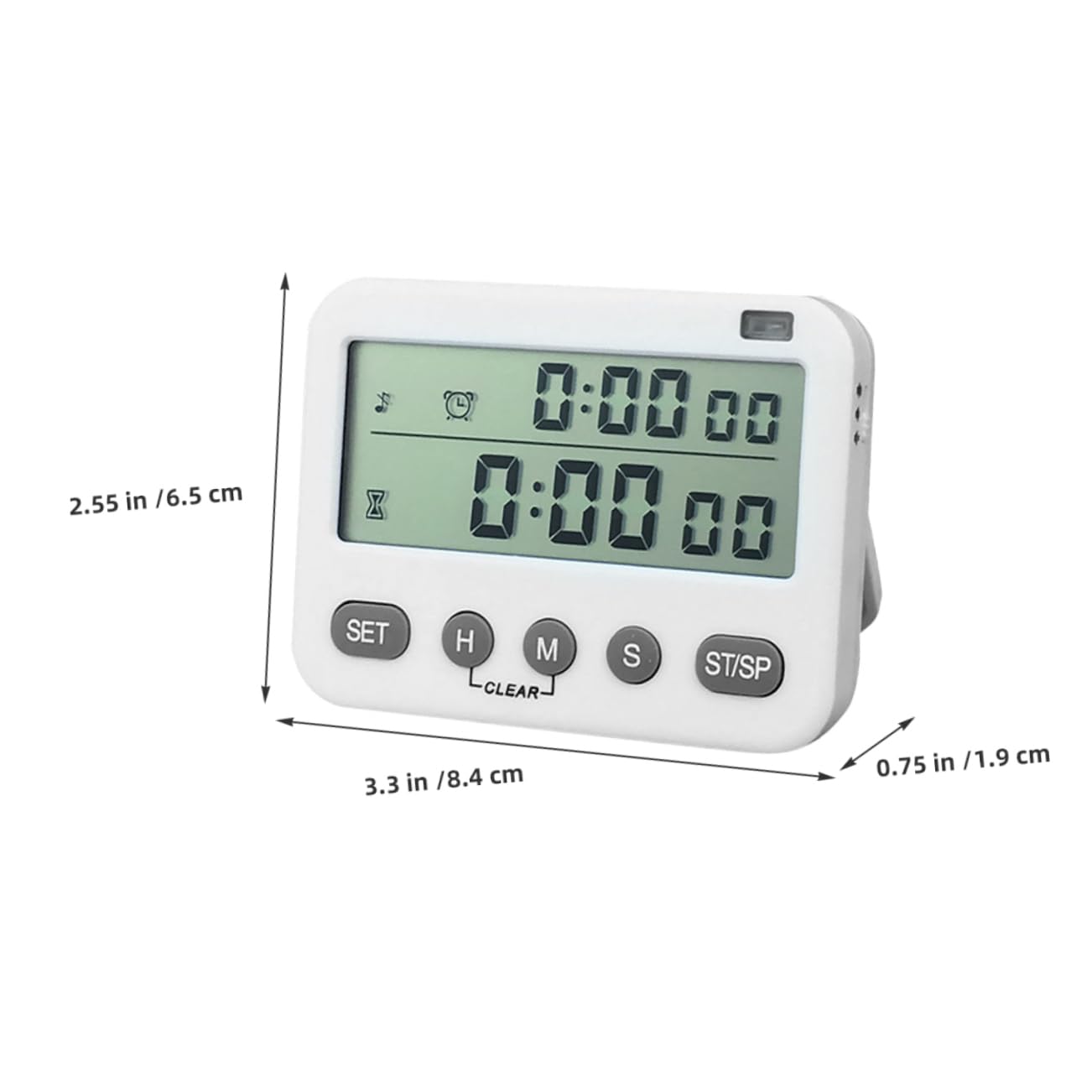 Amosfun 2 Piezas Temporizador de Alarma de Cocina - Temporizador Digital Dispositivo de de Laboratorio Reloj Arriba cronómetro de Cocina para cocinar