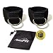 AbraFit Premium Ankle Straps for Cable Machines(Pack of 2),Neoprene Padded Ankle Straps with D-Ring(Free Carry Case Included)