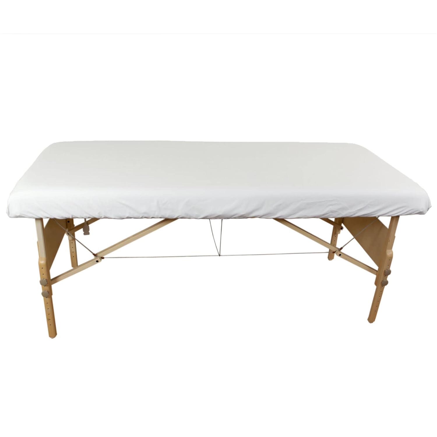 10 Pack - Tranquility Microfiber Massage Table Fitted Sheets by Body Linen- Lightweight, Durable Fitted Sheets For Massage Table & Spa. Wrinkle Free, Secure Fitting, Soft & No Pilling- White