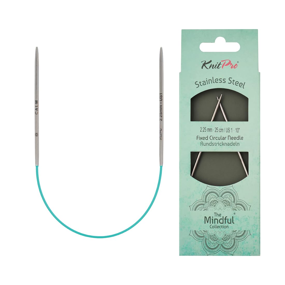 KnitPro The Mindful Collection Fixed Circular Needles 10