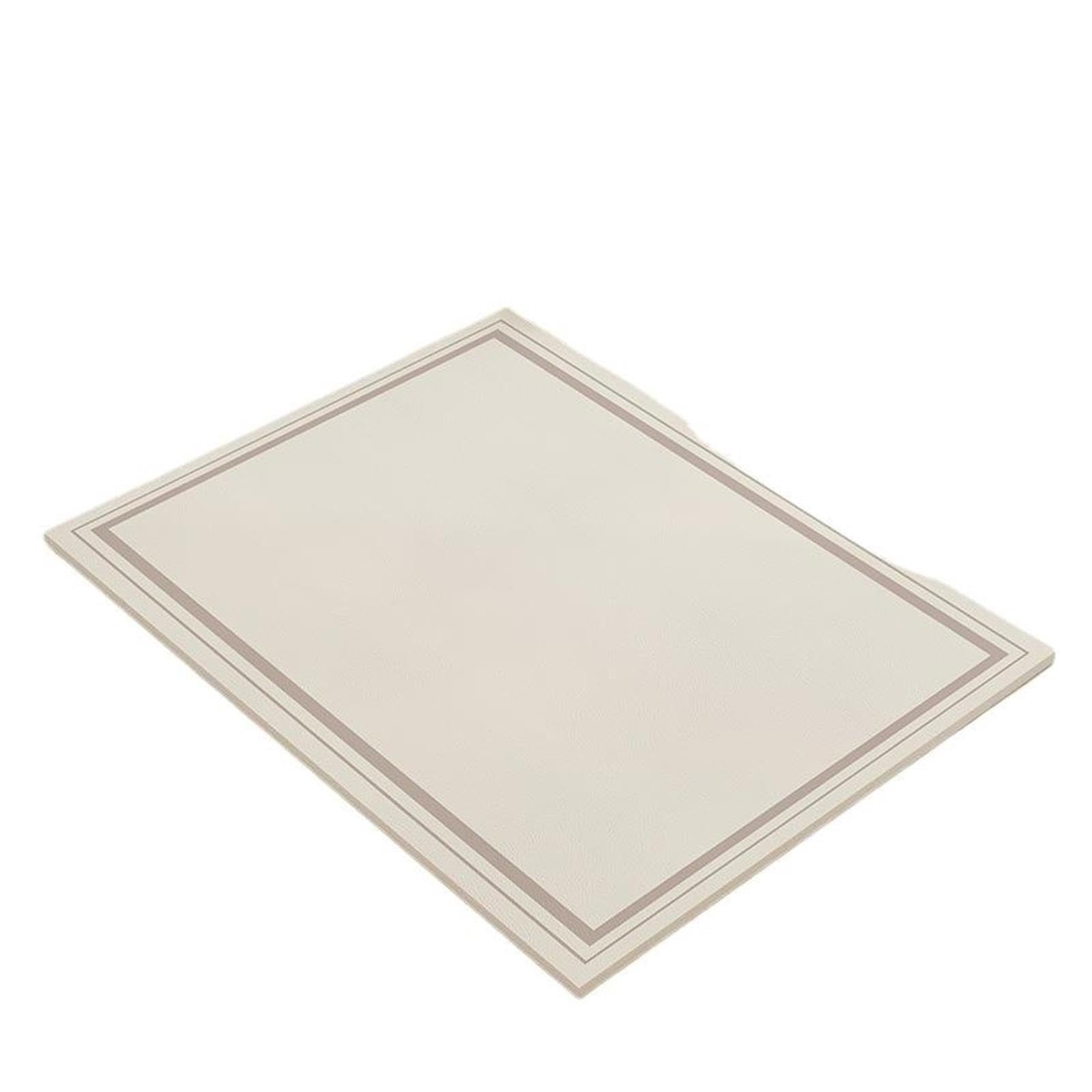 Tapis De Bar Tapis de séchage en diatomite couleur blanche, tapis comptoir