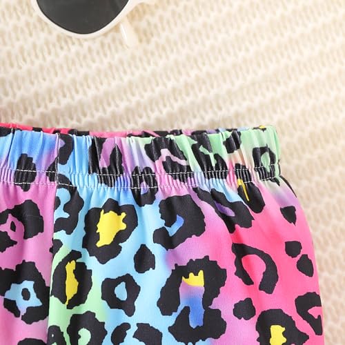 Image of Kid Toddler Girl Butterfly Printed Short Sleeve T-Shirt + Waist Shorts Set 2PC Clothing For Summer