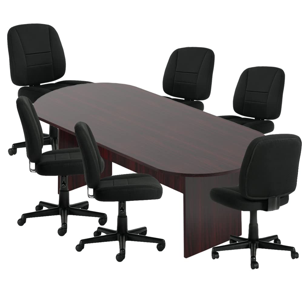 GOF 6FT 8FT 10FT Conference Table Chairs G11343B Set Dark Cherry Espresso Mahogany Walnut Artisan Grey 8ft with