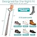 Vive Long Shoe Horn with Handle for Seniors (23