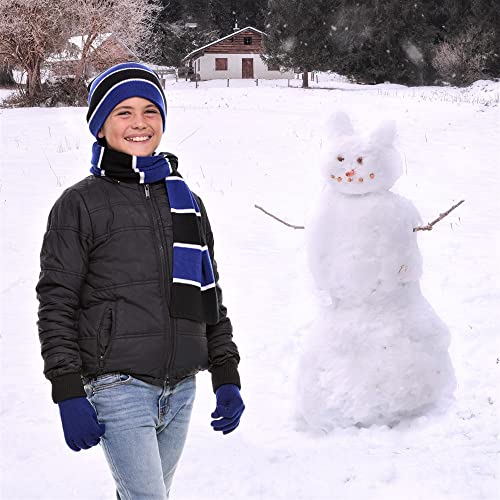 Big Boy 3 Pc Winter Cold Weather Hat Glove Scarf Set-Kids Beanie Set4