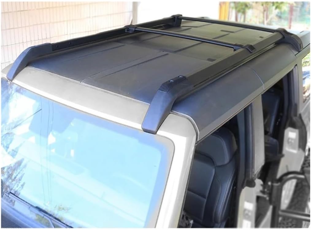 Luggage Rack Roof Compatible for Bronco Cross Bars Kit Roof Rack Side Rails Bars Hard Top Modified Exterior Accessories 4X4 Off-ROA(1 pcses)