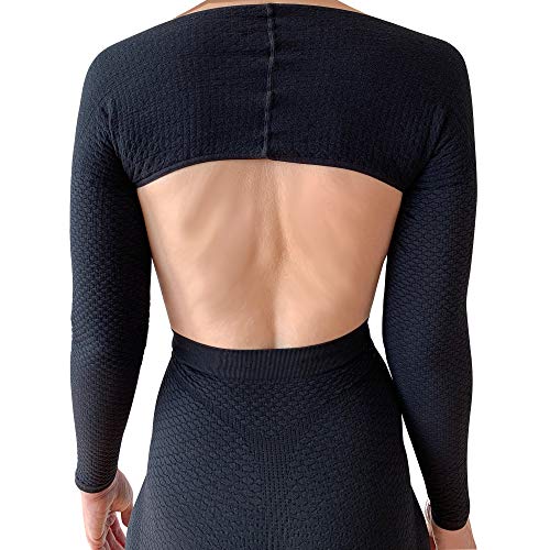 Bioflect® Compression Arm Sleeves Wrap with Bioactive Fibers and Raised Massaging Knit - for Support and Comfort