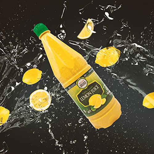 2 Pack 100% Lemon Juice Freshly Squeezed No Added Water 33.8Oz Not From Concentrate - Appx 40 Freshly Squeezed Lemons In Each Bottle - Kosher Food - Kosher Select #TOP1