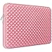 RAINYEAR 11-13 Inch Laptop Sleeve Compatible with 13" Macbook Air M5 M4 M3 M2 M1 Macbook Neo 13.3" & 14" Macbook Pro, 11" Chromebook Notebook Diamond Foam Shock Resistant Padded Case(Pink)