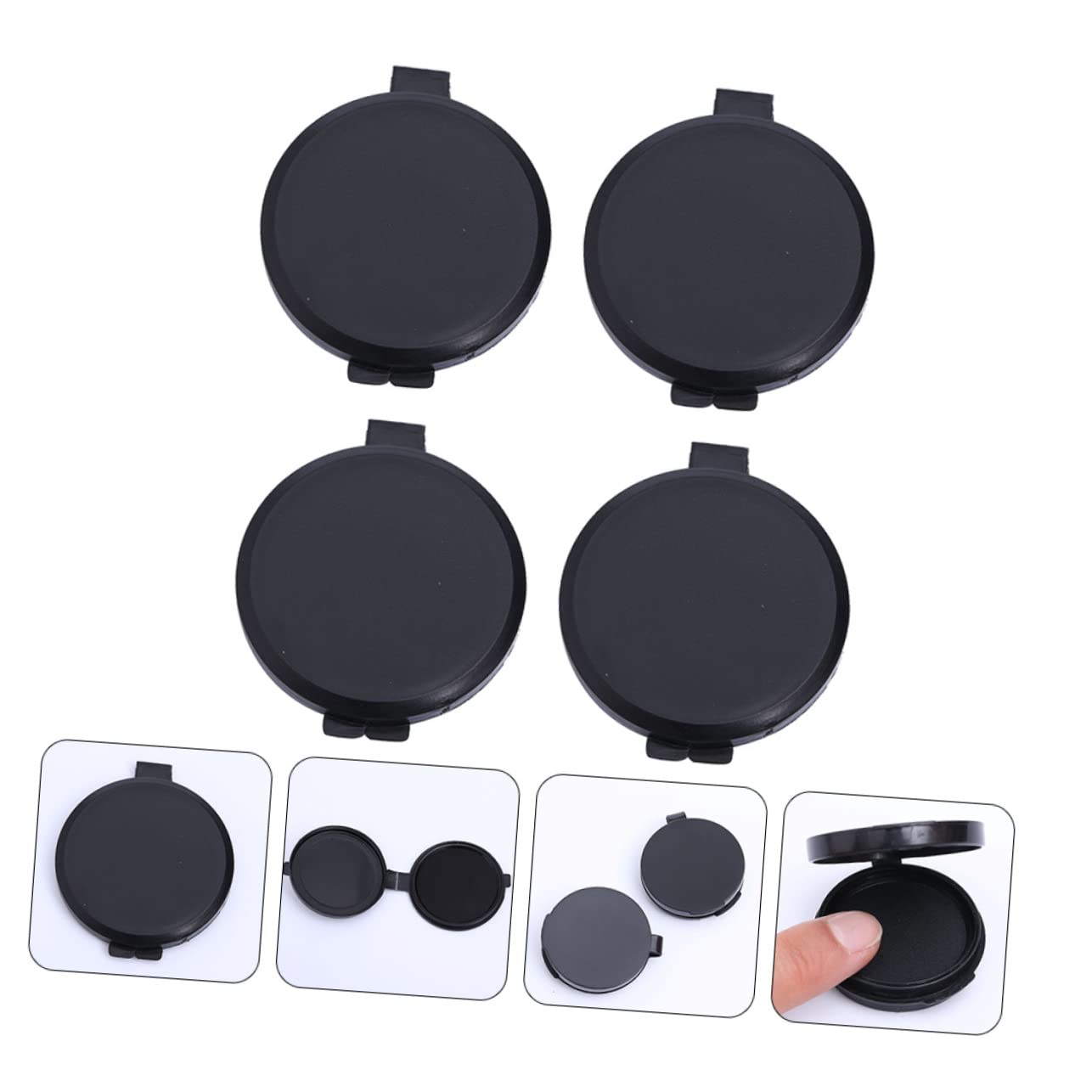 SHINEOFI 12pezzi Tampone Per Impronte Digitali Portatile Di Inchiostri Per Timbri Design Compatto e Asciugatura Rapida Per Ufficio Notai e Sicurezza Identificativa