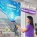 Streak-Free and Powerful Window Vacuum Squeegee Cordless, Window Cleaner with Ultra Absorbent Lint Free Microfiber Cloth, Multi-Purpose Gift Deep Cleans Window, Shower Glass, Mirror and Car