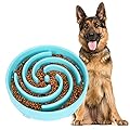 Pet Slow Feeder Dog Bowl, Slow Eating Dog Bowl Fun Puzzle Feeding Bowl Bloat Stop Dog Food Bowl Anti-vomiting Interactive Feeder Dog Maze Bowl Non Skid Sky blue