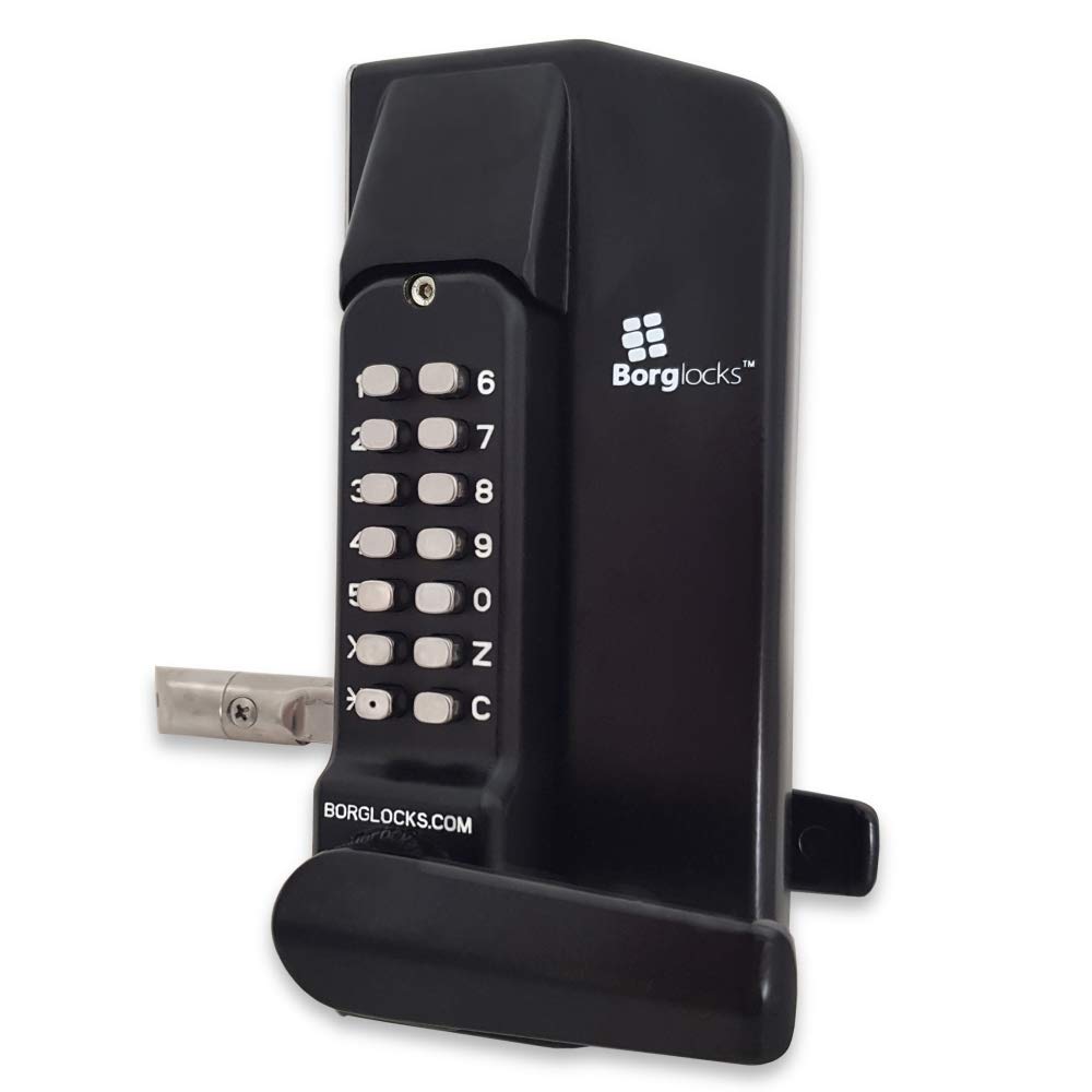 BORG LOCKS BL3430 ECP Lever Operated Marine Grade Metal Gate Double Digital Lock - Without Key Override