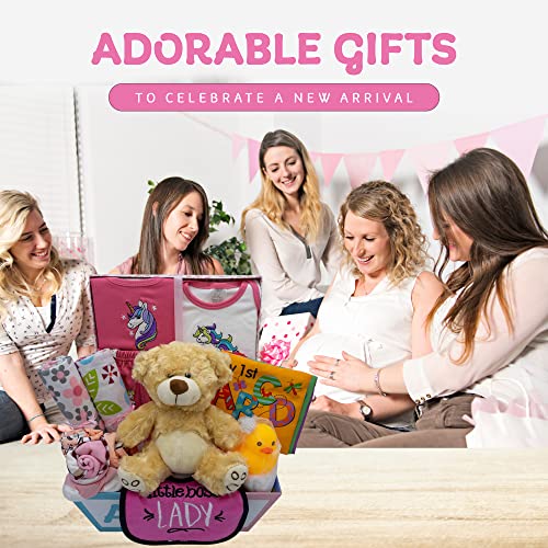 Nikki’s Gift Baskets Sweet New Baby Girl Gift Basket, Baby Layette Set With Adorable New Baby Essentials, Newborn Baby Gift Set Basket For Expecting Moms & Baby Showers, Girls #TOP5