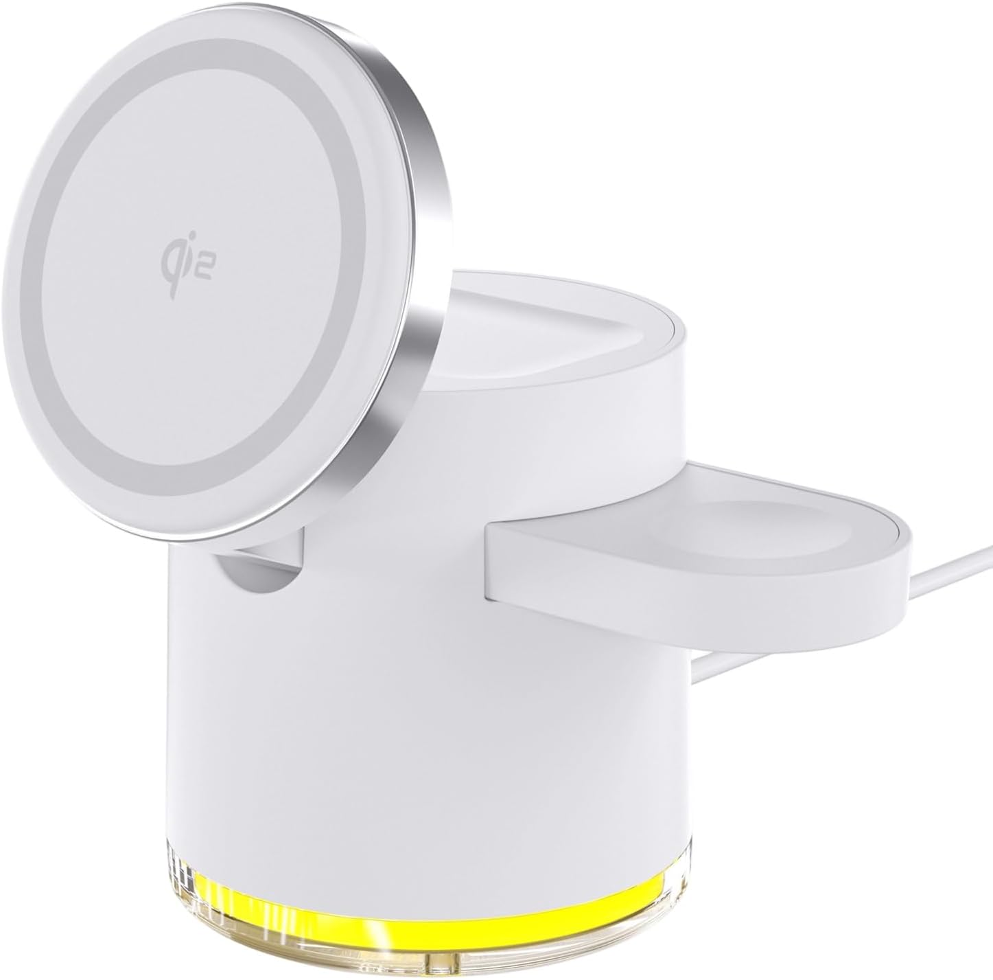 多機能 15W アライメント充電スタンド 電話ホルダーとアンビエンス照明付きの電話に適しています 複数のデバイスの充電ドック