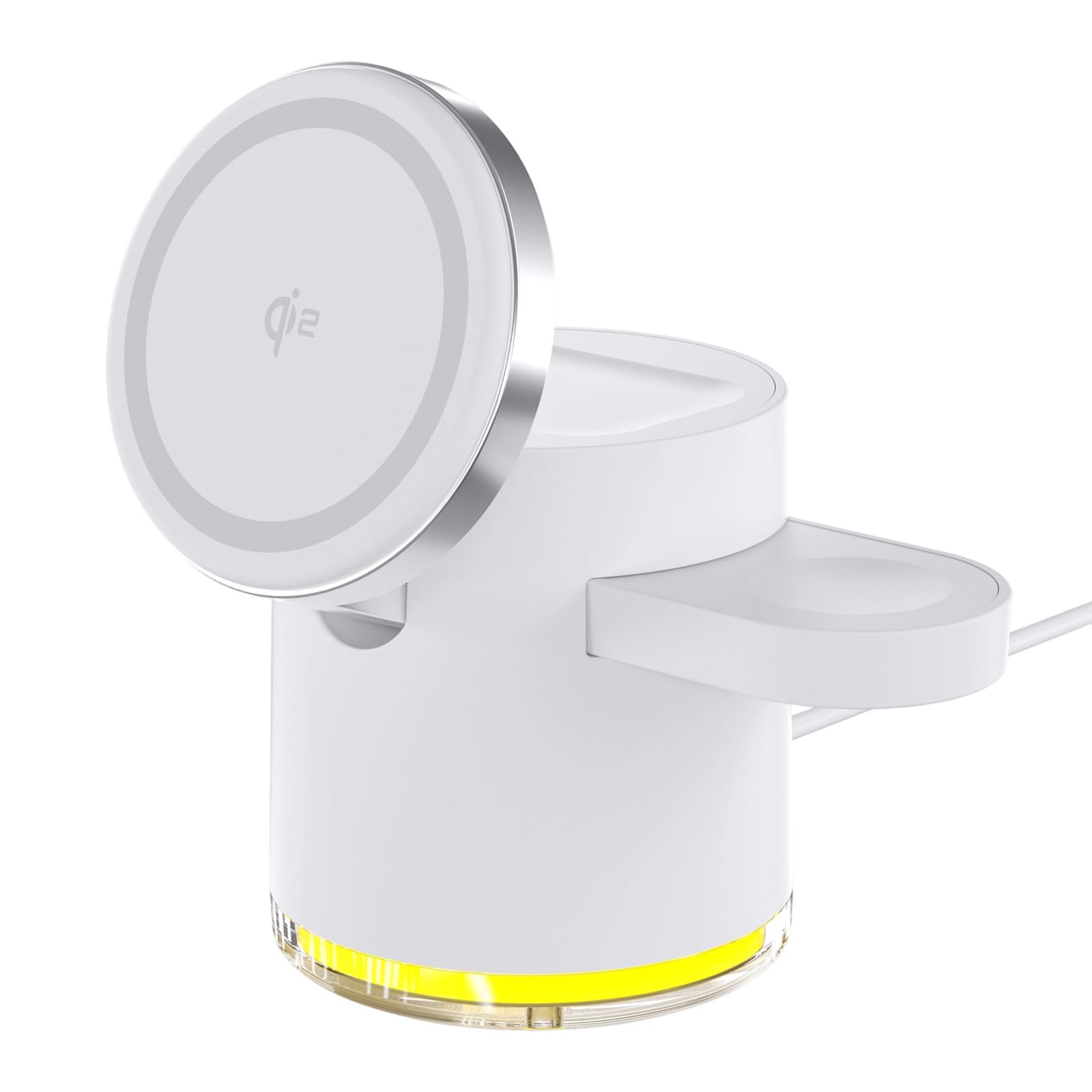 Station d ' Accueil de de sans Fil magnétique 15 W avec veilleuse LED adaptée pour téléphone, Montre, écouteurs, Trois appareils, Plusieurs appareils, Station de magnétique