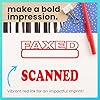 ExcelMark Paid Self Inking Rubber Stamp - Red Ink