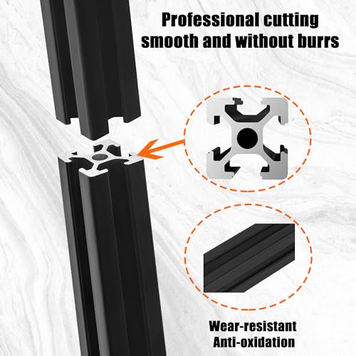 Luckyslycyc 2020V-1220MM-10 10Pcs 48Inch 2020 Aluminum Extrusion,T Slot Extruded Aluminum Rail thumb #3