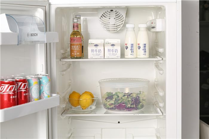 Miniatura 11 de LEPCY Molinillo de ensalada, cuenco duradero que nunca se agrieta. Gran capacidad de 4.8 cuartos de galón con tapa de silicona adicional. Lavadora