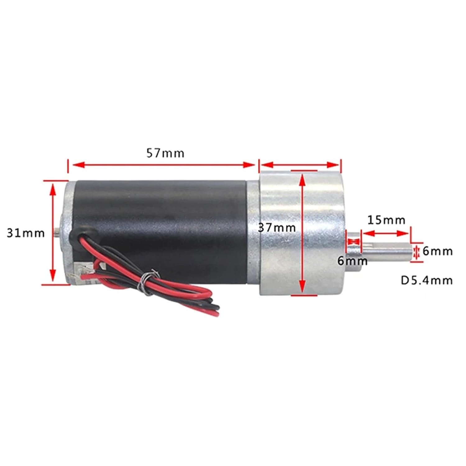 JGB37-31ZY Magnet DC Motor 12v24v high Forward and Reverse Speed Adjustable Gear Motor(Motor and Bracket,1270RPM,24V)