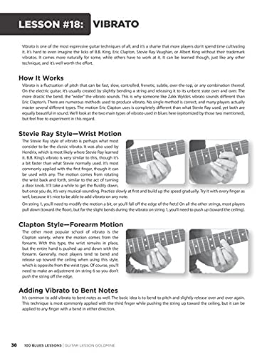 100 Blues Lessons - Guitar Lesson Goldmine Series (Bk/Online Audio) #TOP6