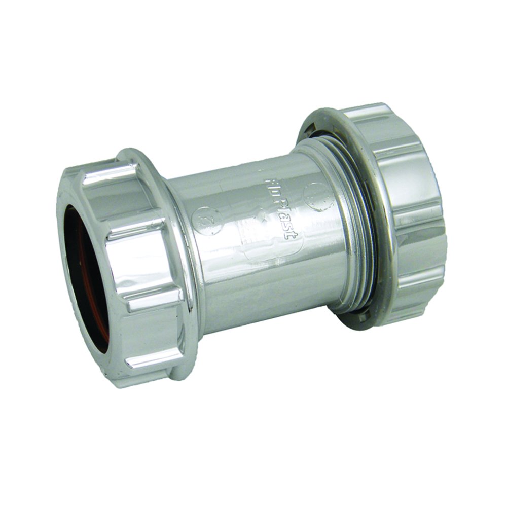 Floplast Compression Waste Coupling 32Mm Chrome 5055149928765