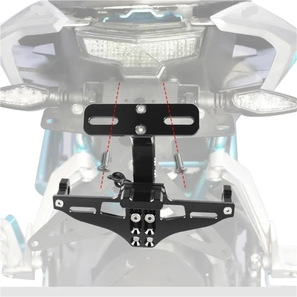 Portatarga Accessori per la modifica della luce targa del motociclo, accessori universali per Pulsar 200 NS RS