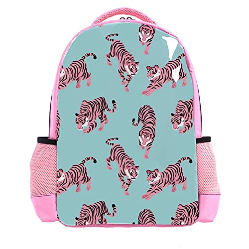 Sac d'école motif cœur rose avec bretelles confortables