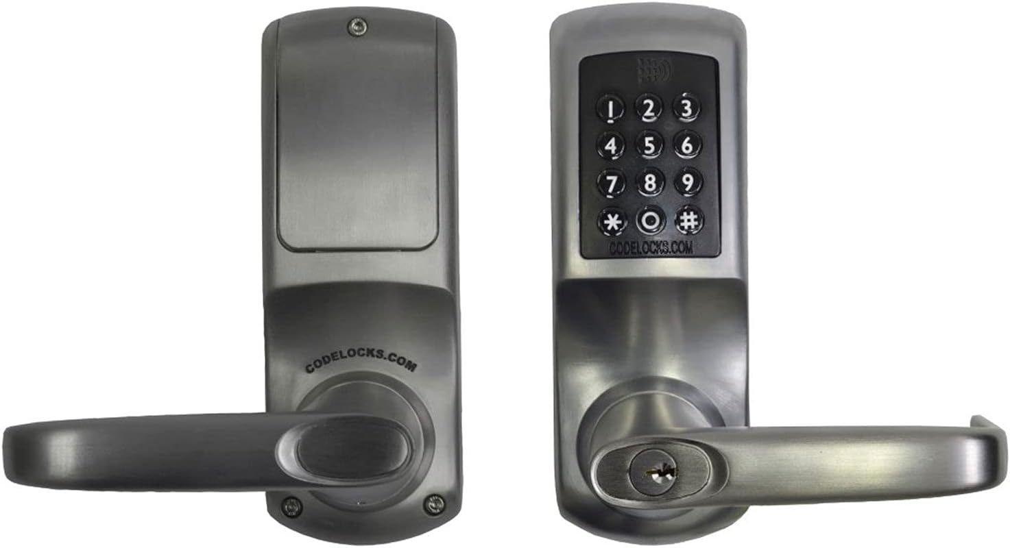 CODELOCKS CL5510-BS Keyless Lock,Brushed Steel,Grade 2