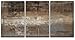 wall26 - Grey and Brown Painting - Canvas Art Wall Decor - 24"x36"x3 Panels
