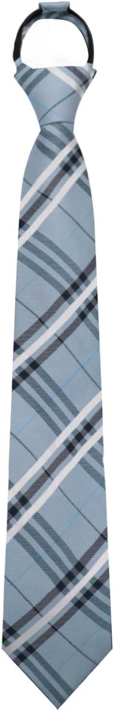LJBFNN Boys Tie, Striped Zipper Tie for Boys Pre-tied Adjustable Neckties for School Uniforms Wedding Graduation