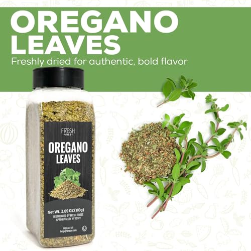 Fresh Finest Oregano 3.89oz - Premium Dried Oregano Leaves - All-Natural, Non-GMO, Gluten-Free, Kosher - Perfect for Cooking, Seasoning, and Garnishing - Image 5