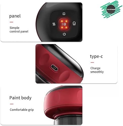 Miniatura 7 de Máquina eléctrica de terapia de ventosas con 12 niveles de temperatura y succión para espalda, hombros y cuello. Combina una tabla tradicional de