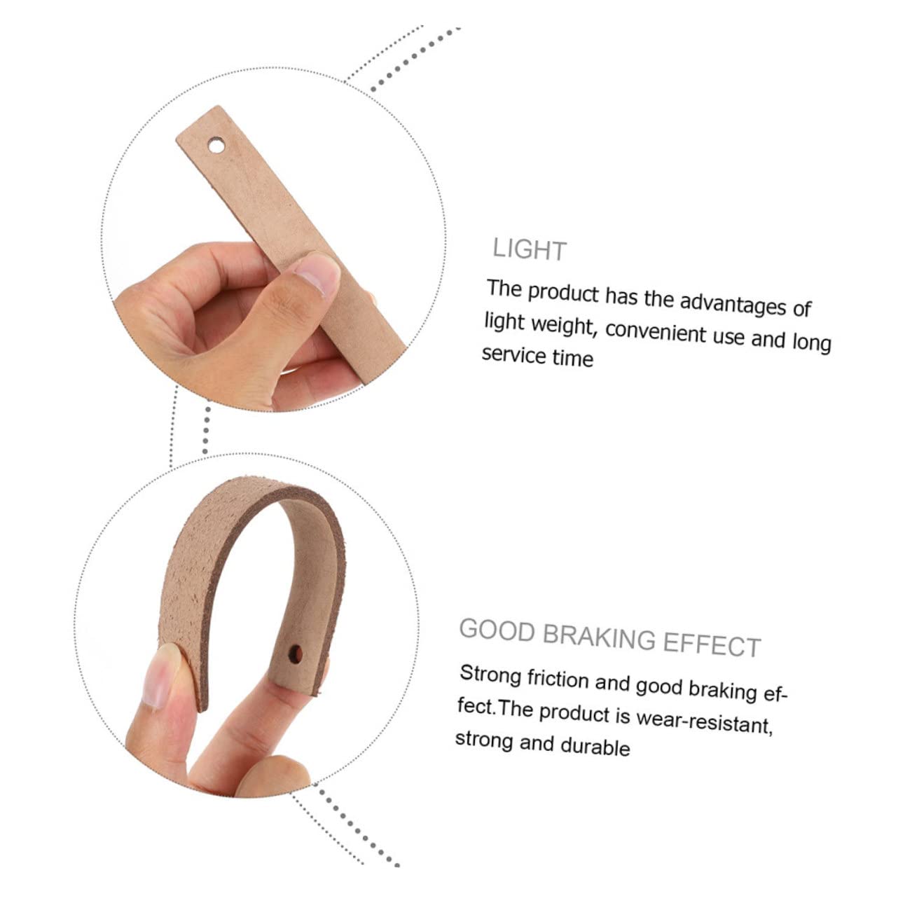 Ciieeo 5 Set Pastiglie per Bici da Fitness Resistenti E Facili da Installare Blocco per Bici da Spinning Effetto Silenzioso E Alta Accessori per Attrezzature Gym 2 Pezzi * 5