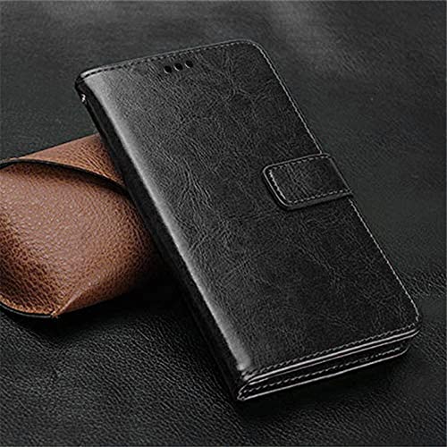 Image of WOW IMAGINE Shock Proof Flip Cover Back Case Cover for Xiaomi Mi Redmi Note 8 Pro (Flexible | Leather Finish | Card Pockets Wallet & Stand | Black)