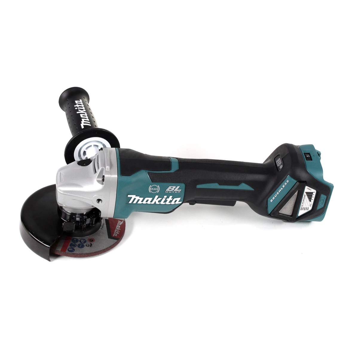 Makita DGA 517 RMJ akumulatorowa szlifierka kątowa 18 V 125 mm bezszczotkowa + 2 x akumulator 4,0 Ah + ładowarka + Makpac
