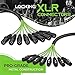 GEARit 8-Channel XLR Snake Cable (100 ft) - 100% Oxygen-Free Copper Snake Wire, Channel Labels, Metal XLR Connectors for Pro Audio - 100 Feet