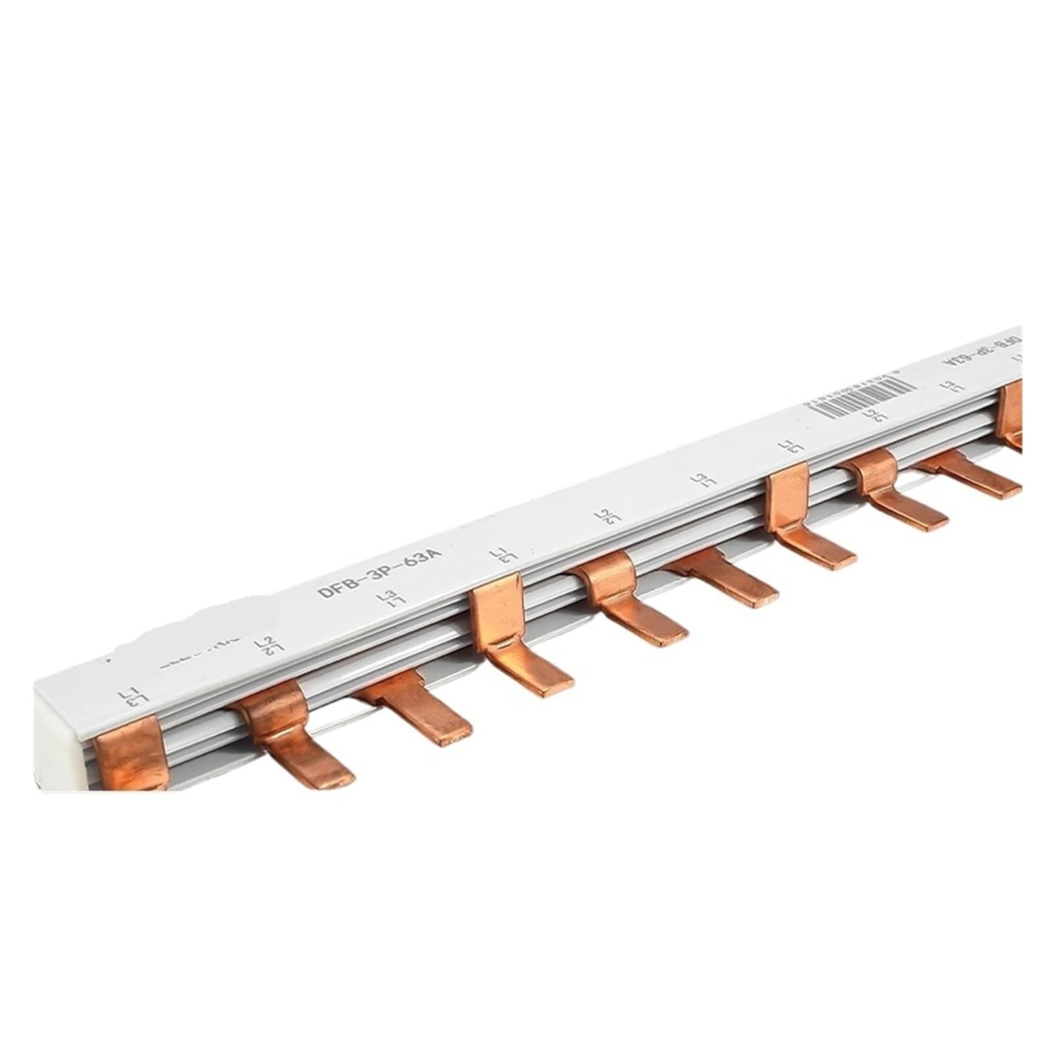 Air Switch Copper Row Circuit Breaker 1p 1p+n 2p air Switch Wiring Row Terminal Block Bus(DF-2P-63A-24 Circuits)