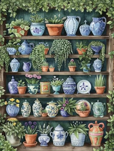 Broderie Diamant Kit Complet Fleurs 80x110cm - Peinture Diamant 5D