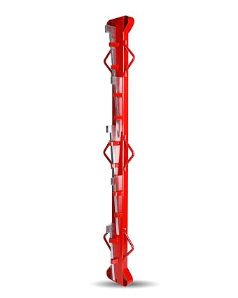 4ft Woven Wire Fence Stretcher Bar with 5 Wedges | Wire Stretcher Fence Suitable for Fixing Fences on Farms, Pastures, Garden Barriers Red